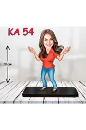 Özcan Tasarım Kişiye Özel Ahşap Biblo - Kadın Karikatür Biblo - Kadın Biblo 15 thumbnail 1