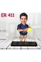 Özcan Tasarım Kişiye Özel Ahşap Biblo - Erkek Meslek Karikatür Biblo 51 thumbnail 1