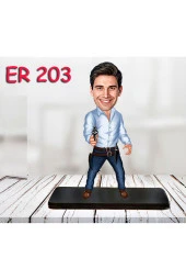 Özcan Tasarım Kişiye Özel Ahşap Biblo - Kahraman Erkek Karikatür Biblo 8 thumbnail 1