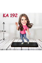 Özcan Tasarım Kişiye Özel Ahşap Biblo - Kadın Karikatür Biblo - Kadın Biblo 41 thumbnail 1