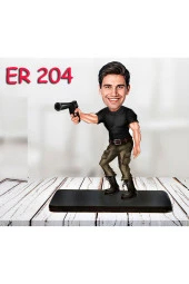 Özcan Tasarım Kişiye Özel Ahşap Biblo - Kahraman Erkek Karikatür Biblo 9 thumbnail 1