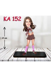 Özcan Tasarım Kişiye Özel Ahşap Biblo - Kadın Karikatür Biblo - Kadın Biblo 29 thumbnail 1