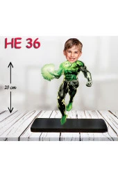 Özcan Tasarım Kişiye Özel Ahşap Biblo - Erkek Çocuk Karikatür Biblo - Kahraman 9 thumbnail 1