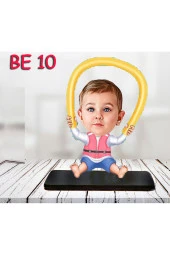 Özcan Tasarım Kişiye Özel Ahşap Biblo - Bebek Karikatür Biblo - Bebek Biblo 10 thumbnail 1