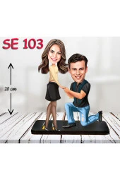 Özcan Tasarım Kişiye Özel Ahşap Biblo - Evlenme Teklifi Biblosu 6 thumbnail 1