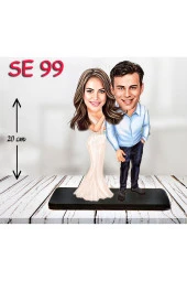 Özcan Tasarım Kişiye Özel Ahşap Biblo - Sevgili Çift Biblosu 6 thumbnail 1