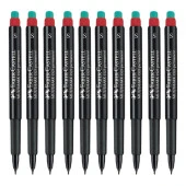 Faber-Castell Permanent Asetat Kalemi Kırmızı S Uç 10 Lu Kutu - 1