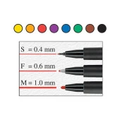 Faber-Castell Permanent Asetat Kalemi Mavi S Uç 10 Lu Kutu - 6
