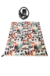 Powertec Isıtmalı Kedi Minderi Kedi Köpek Minderi Isıtıcılı Kedi Minderi Isıtıcı Pad 12volt 45x45cmx5cm - 3