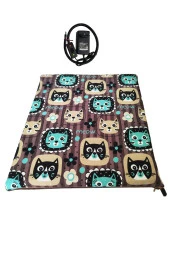 Powertec Isıtmalı Kedi Minderi Kedi Köpek Minderi Isıtıcılı Kedi Minderi Isıtıcı Pad 12volt 45x45cmx5cm - 3