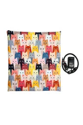 Powertec Evcil Hayvan İzleme Güvenlik Kamerası ve Isıtıcılı Kedi Köpek minderi set 45cmx45cm 12v - 3
