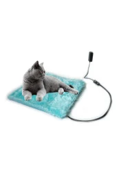 Powertec Kedi Köpek Isıtıcı Ped 48x48cm 5cm Kalınlık Peluş Yumusak Kumaş Yıkanabilir 12v Ile Çalışır - 1