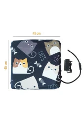 Powertec Kedi Minderi Isıtmalı Model 45x45cm 16v Adaptörlü Su Geçirmez - 4