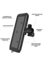 Cimricik Motosiklet Telefon Tutucu Bisiklet Telefon Tutucu Su Geçirmez Pfs - 5