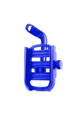 SUPORTE 4.5 - 7 inç uyumlu Alüminyum Gövde Aynaya Monte Telefon Tutucu Yeni Model Mavi thumbnail 3