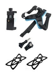 SUPORTE Telefon ve Aksiyon Kamera ile Uyumlu Kask Çene Bağlantı Kayışı YEDEK LASTİKLİDİR - 1