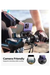 resolut Motosiklet Bisiklet Telefon Tutucu Gidon Bağlantılı 4.6-7.0 inç telefon uyumlu Joyroom thumbnail 5
