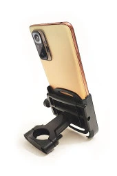 resolut Alüminyum Gövdeli Gidon Bağlantılı Telefon Tutucu Yeni Model Siyah thumbnail 2