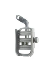 Powertec 4.5 - 7 inç uyumlu Alüminyum Gövde Aynaya Monte Telefon Tutucu Yeni Model Gri thumbnail 5