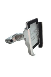 resolut Motosiklet - Bisiklet Telefon Tutucu Alüminyum Gövdeli Gidon bağlantılı 4,7 ila 7,1 inç Uyumlu Gri - 1