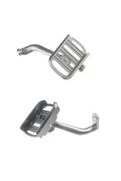 Powertec 4.5 - 7 inç uyumlu Alüminyum Gövde Aynaya Monte Telefon Tutucu Yeni Model Gri thumbnail 4