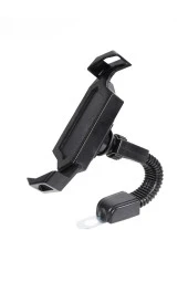 Powertec Ayna Bağlantılı Motorsiklet Telefon Tutucu Kilit Özellikli Telefon Tutacağı 4.7-6.8 inç thumbnail 2