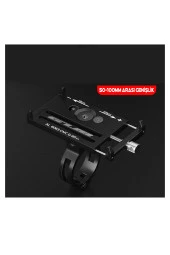 Powertec Bisiklet Motorsiklet Gidon metal Vidali siyah Telefon Tutucu Kr01 - 1