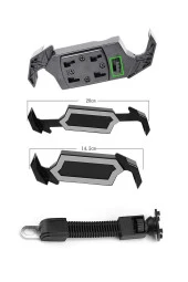 resolut Ayna Bağlantılı Motorsiklet Bisiklet Telefon Tutucu Kilit Özellikli 4.7-6.8 inç uyumlu thumbnail 1