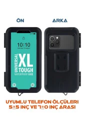 resolut Suporte Motosiklet - Bisiklet Telefon Tutucu Kapalı Model 7 Inch AYNA Bağlantılı ( Xl Büyük Boy ) - 3