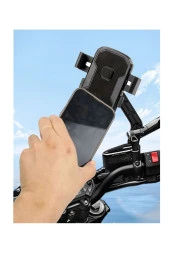 Powertec Motosiklet Bisiklet Telefon Tutucu Ayna Bağlantılı 4-7 inç uyumlu thumbnail 5