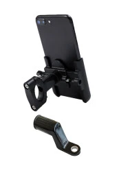 Powertec Gidon Ve Ayna Bağlantılı Alüminyum Gövdeli Motosiklet-bisiklet Telefon Tutucu thumbnail 1