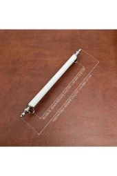 Şehzade Beyaz Krom Mobilya Dolap Tv Ünitesi Vestiyer Yatak Odası Mutfak Çekmece Kulpu 128 Mm 5 Adet thumbnail 2