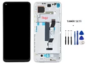 Xiaomi Mİ 10T PRO Lcd Ekran Dokunmatik Orijinal Kalite ÇITALI GÜMÜŞ + TAMİR SETİ - 1