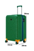 Kabin Boy %100 Polikarbon Valiz 4x2 Teker Yeşil 1088 thumbnail 2