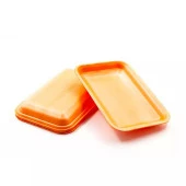 Tek Kullanımlık Köpük 2000 Gr. Turuncu Servis Et Kıyma Saklama Tepsi Tabak -265x175x35mm. - 50 Adet thumbnail 5