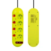 Vea VE-E40USB 4 lü 2 USB'li 1.5 Metre Ayrı Anahtarlı Grup Priz Uzatma Kablosu 3860 Watt 16 Amper - 1
