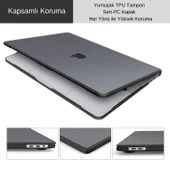 MacBook Pro 14.2 Outdoor Shockproof Hibrit Hard Case TPU Bumper Mat Kılıf M5-M4-M3-M2-M1 thumbnail 4