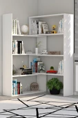 Moonlife Pisagor Kitaplık Beyaz - 3