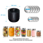 Vakumlu Kavanoz Kapağı Kapama Makinesi - 7