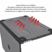 MacBook Air 15.3 M4-M3-M2 Outdoor Shockproof Hibrit Hard Case TPU Bumper Anti Fingerprint Kılıf thumbnail 6