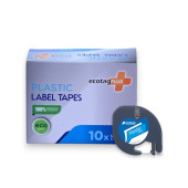 Dymo Letratag Etiket Yazcı ve 10 Adet EcotagPlus Şerit Etiket 12 mm x 4 mt Plastik Mavi - 5