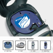 Dymo Letratag Etiket Yazcı ve 10 Adet EcotagPlus Şerit Etiket 12 mm x 4 mt Plastik Mavi - 7