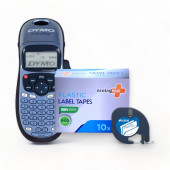 Dymo Letratag Etiket Yazcı ve 10 Adet EcotagPlus Şerit Etiket 12 mm x 4 mt Plastik Beyaz - 2