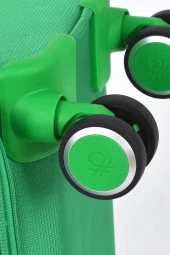 United Colors Of Benetton Ultra Light Kumaş Kabin Boy Valiz Yeşil BNT2400 thumbnail 5