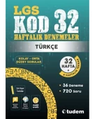 LGS TÜRKÇE KOD 32-HAFTALIK DENEMELER - 1