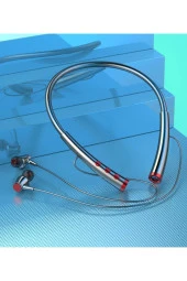 kablosuz kulaklıklar boyun bandı Bluetooth 5.2 kulaklık Mic ile spor kulaklık gürültü azaltma - 3