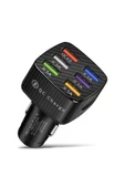 Usb 6 giriş araç hızlı şarj cihazı ( tüm telefonlara uygundur) - 1