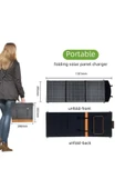 Güneş Paneli 75 W Portatif Solar Taşınabilir Su Geçirmez Hızlı Şarj Özellikli - 2