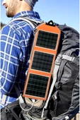 Kamp Güneş Paneli Usb Girişli 15w Su Geçirmez Güneş Enerjisi Şarj Cihazı - 1