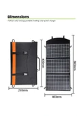 Güneş Paneli Katlanabilir 45 W Portatif Solar Su Geçirmez Güneş Enerjisi Sarj Cihazı - 2